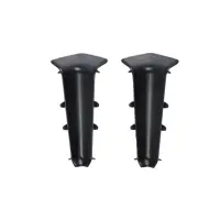 Угол внутренний для плинтуса &laquo;Деконика&raquo;, 70 мм, 2 штуки, цвет 007 чёрный