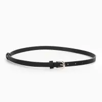 Ремень женский, пряжка металл, 1 прокол, 1.4&times;105 см, чёрный