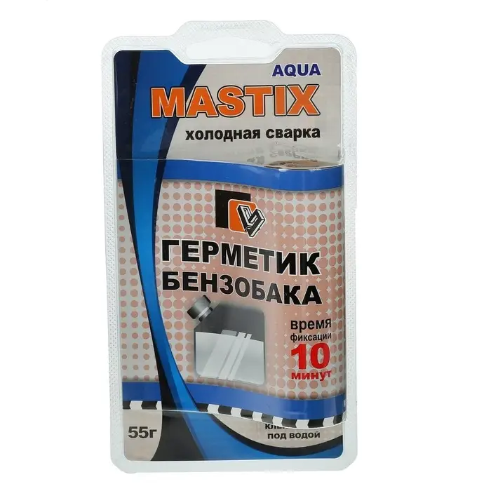 Герметик-холодная сварка для бензобака MASTIX, 55 г Герметик-холодная сварка для бензобака MASTIX, 55 г