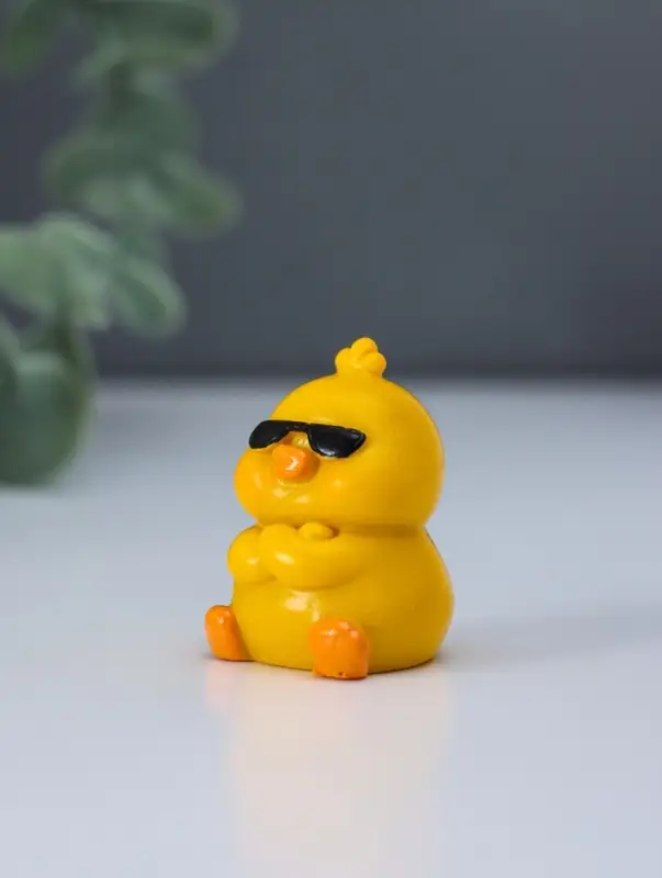 Сувенир полистоун "Весёлые цыплята" набор 5 шт 2,8х3х4 см