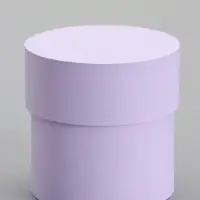 Шляпная коробка сирень, 10 х 10 см