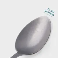 Столовая ложка Hanna Kn&ouml;vell Rosen, 20.7 см, толщина 3 мм, нержавеющая сталь, серебристая