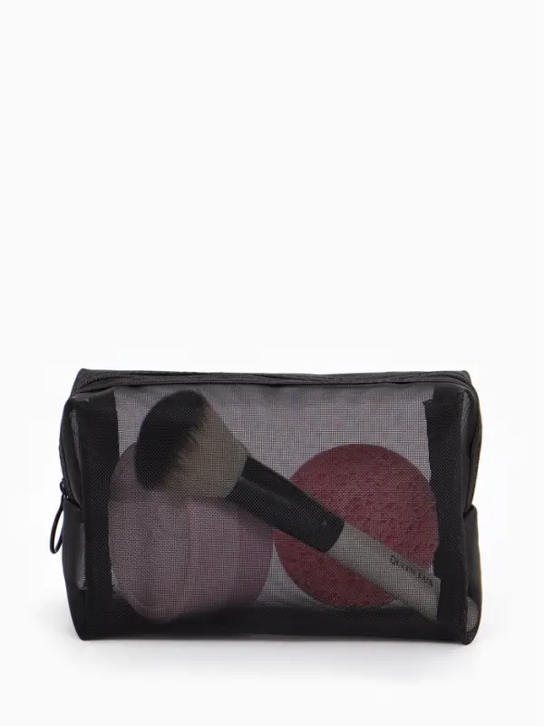 Косметичка дор Сетка 18*7,5*10, отд на молнии, черный Косметичка дор Сетка 18*7,5*10, отд на молнии, черный