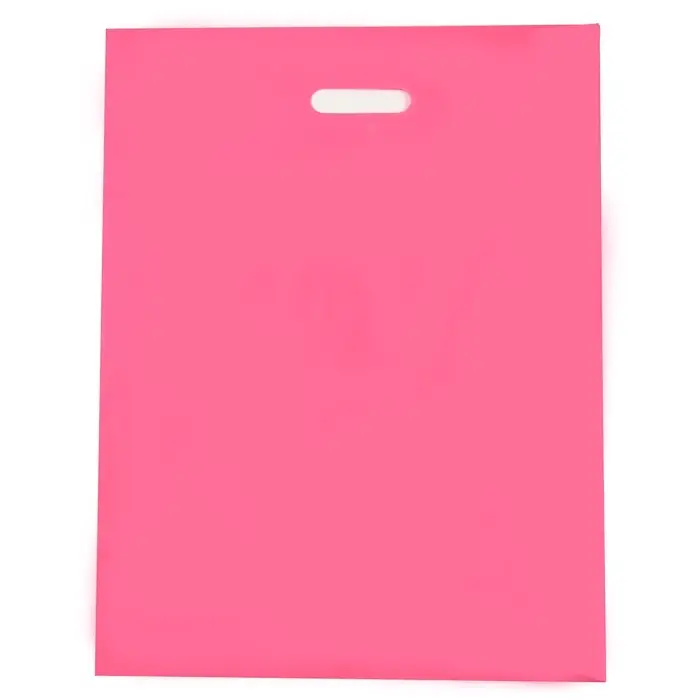 Пакет полиэтиленовый с вырубной ручкой, Розовый 40&times;50 См, 60 мкм