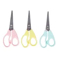 Ножницы 14 см, пластиковые ручки, в картонной коробке, корпус МИКС