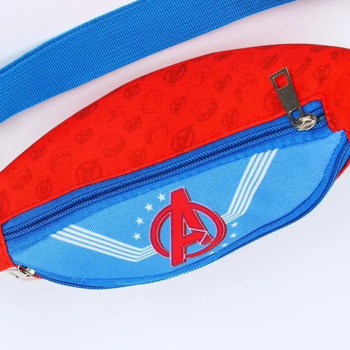 Сумка поясная детская для мальчика, 25&times;6&times;13 см, Мстители