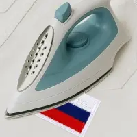 Термоаппликация флаг России, 3.5&times;2.5 см, набор 10 шт., триколор