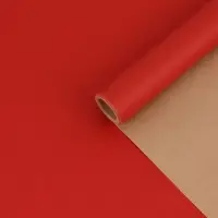 Бумага упаковочная крафт, "МИКС №1", 0,68 х 5&plusmn;5% м, 70 г набор 3 шт