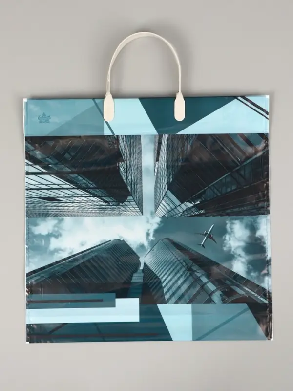 Пакет Полет- пластиковая ручка 34 х 35 см 100 мкм