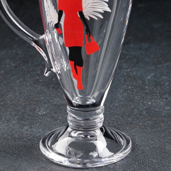 Кружка стеклянная «Мисс», для чая/кофе, 250 мл, МИКС Кружка стеклянная «Мисс», для чая/кофе, 250 мл, МИКС