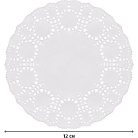 Салфетки ажурные Гуслица бумажные D12см 250шт/уп
