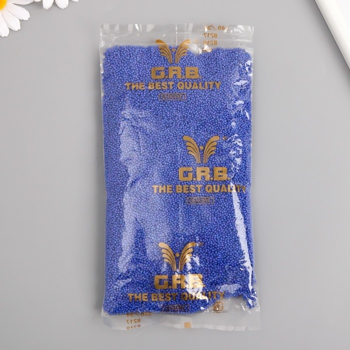 Бисер стекло 12/0  Бисер стекло 12/0 "Ночная синь" ровный №707 450 гр