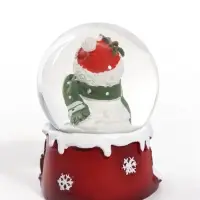 Снежный шар &laquo;Винтаж. Снеговик и гномы&raquo;, d=4.5 см, 4.5&times;4.5&times;6.5 см