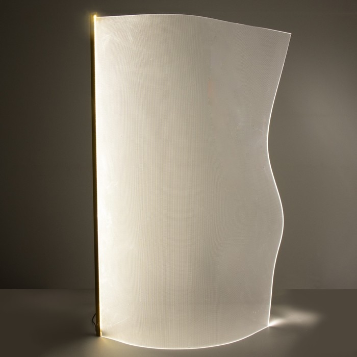 Торшер  Торшер "Аура" LED 28Вт 4000К золото 70х10х120см