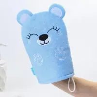Мочалка детская для купания &laquo;Мишка&raquo;, варежка, из махры