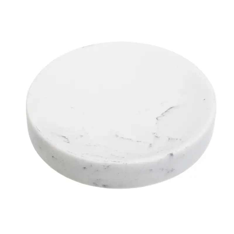 Мыльница тм VETTA Мрамор, смола (полирезин), бело-серый, 11x11x2,1см