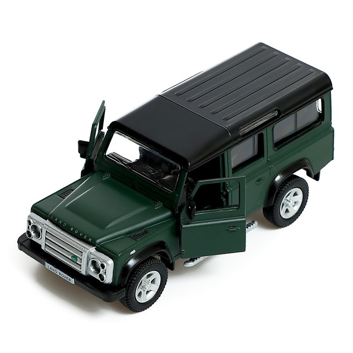 Машина металлическая LAND ROVER DEFENDER, 1:32, инерция, цвет матовый зелёный Машина металлическая LAND ROVER DEFENDER, 1:32, инерция, цвет матовый зелёный