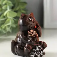 Фигурка &laquo;Кот с цветами&raquo;, 7&times;5&times;6.5 см, МИКС