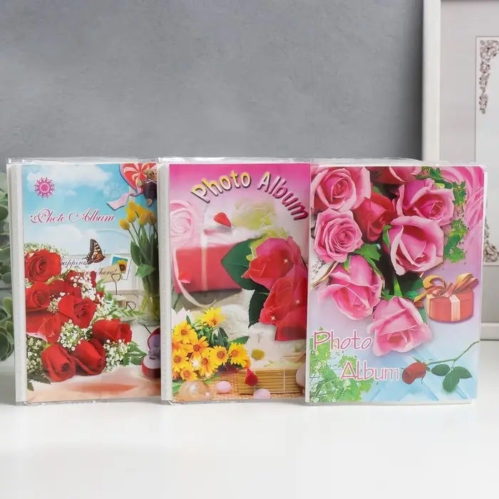 Фотоальбом на 36 фото 10×15 см «Ассорти», 17×12×3 см, МИКС Фотоальбом на 36 фото 10×15 см «Ассорти», 17×12×3 см, МИКС