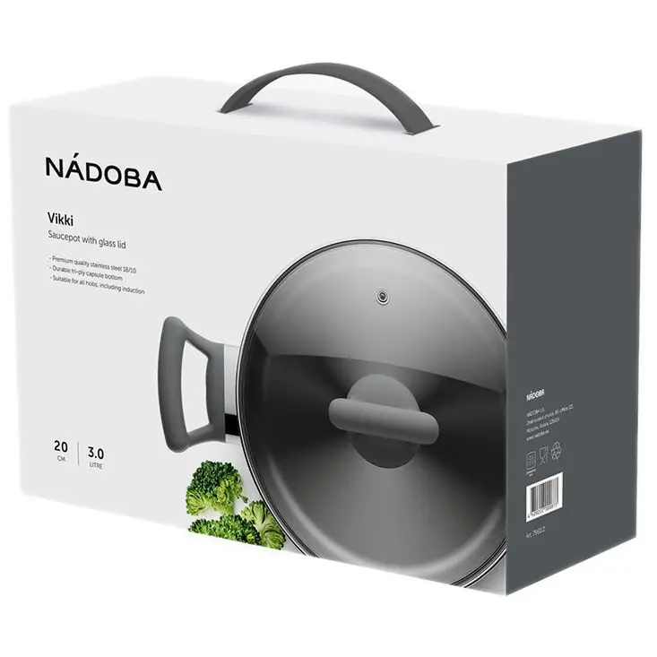 Кастрюля со стеклянной крышкой Vikki Кастрюля со стеклянной крышкой Vikki