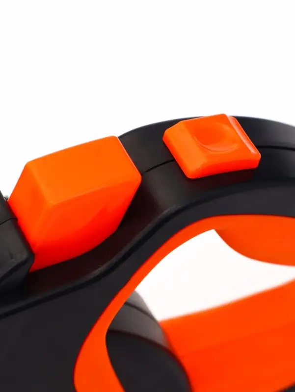 Рулетка &laquo;Пижон&raquo;, 8 м, до 40 кг, трос, светоотражающая, прорезиненная ручка, оранжевая