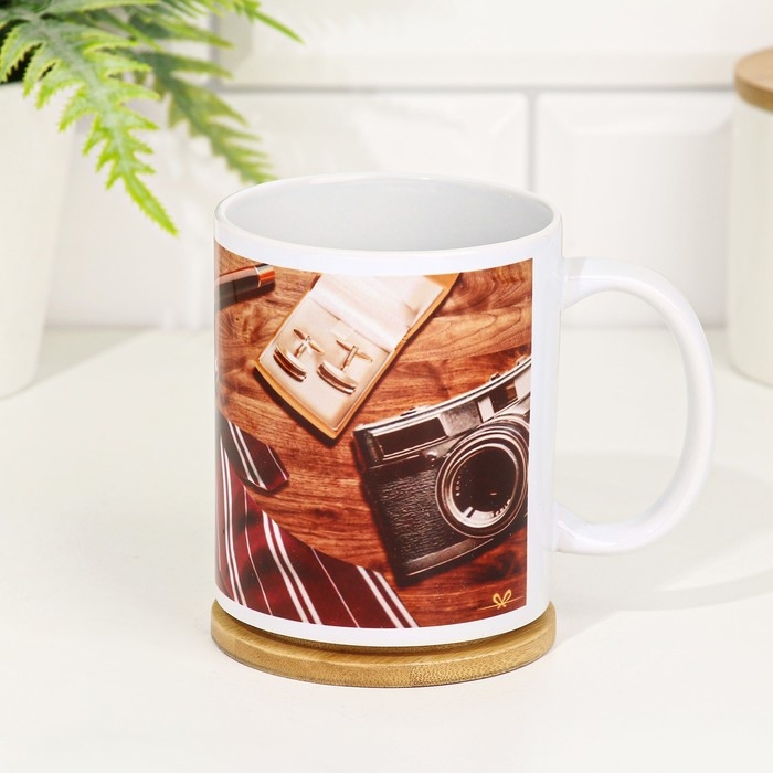 Кружка сублимация Кружка сублимация "Новых побед!" 320 мл, с нанесением