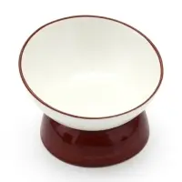 Миска &laquo;Тандем&raquo;, 400 мл, 13.6&times;9 см, керамика, белая, коричневая