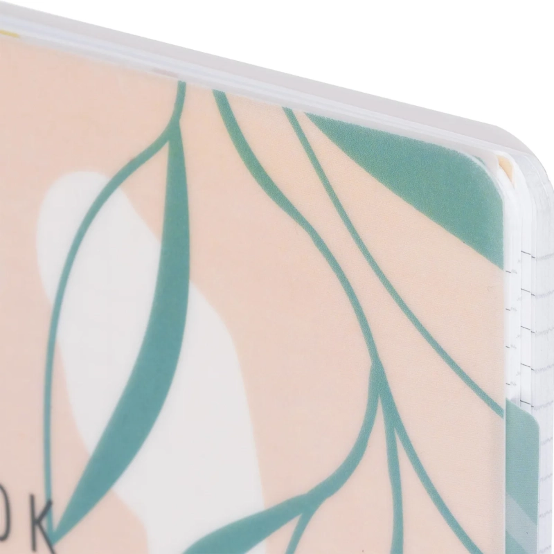 Бизнес-тетрадь 120л,клетка,А4 Flora 2,пласт.обл,серебр.спир,3раздел,линейка