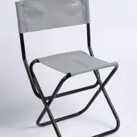 Стул туристический складной ACTIWELL, 42&times;31&times;66.5 см, со спинкой, до 100 кг, МИКС