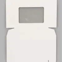 Коробка самосборная с окном, 22&times;16&times;5 см, белая