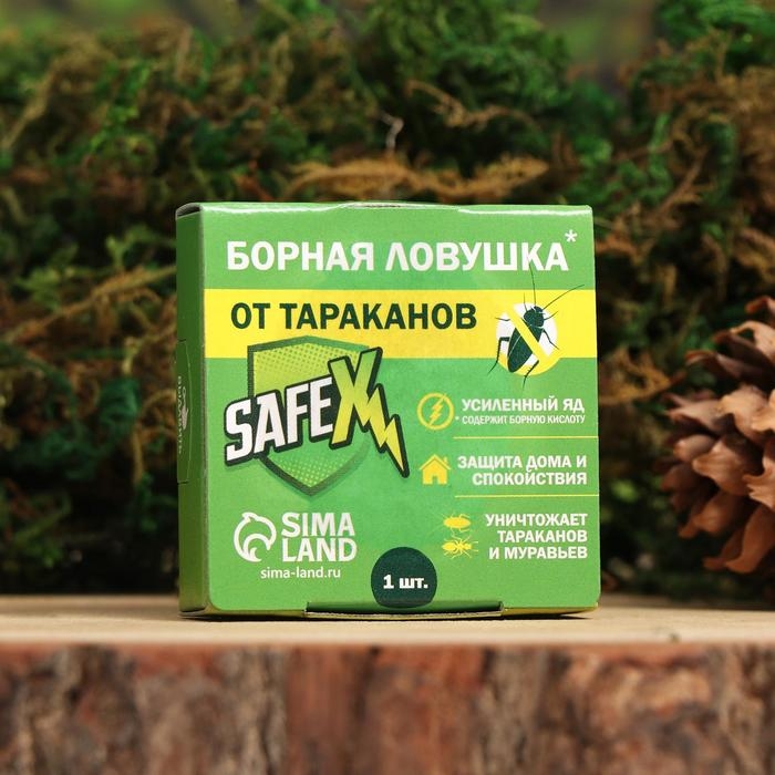 Борные ловушки от тараканов Борные ловушки от тараканов "SAFEX", 6 шт