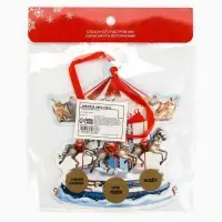 Ёлочная игрушка новогодняя с предсказанием &laquo;Карусель&raquo;,13.1&times;14.7 см