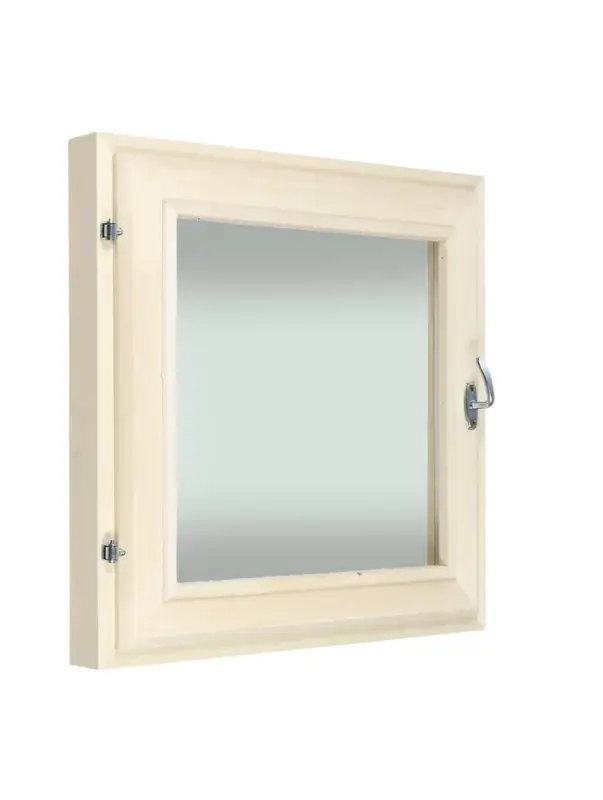 Окно, 60×60см, однокамерный стеклопакет, осина Окно, 60×60см, однокамерный стеклопакет, осина