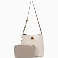 Сумка женская TEXTURA на винтовом замке, 24&times;11&times;24 см, белая