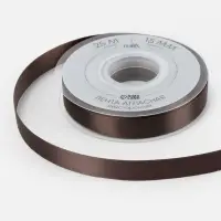 Лента атласная TEIRA, двухсторонняя, 15 мм, 25&plusmn;1 м, коричневый №0850