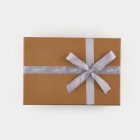 Лента атласная &laquo;С Новым годом!&raquo;, 2 см &times; 23&plusmn;1 м, серая