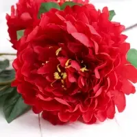 Цветы искусственные &laquo;Пион кустовой&raquo;, 5 бутонов, 15&times;110 см, красные