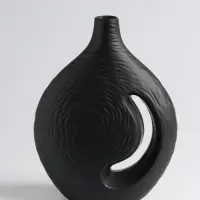 Ваза «Невада», 23×16.5 см, керамика, чёрная Ваза «Невада», 23×16.5 см, керамика, чёрная