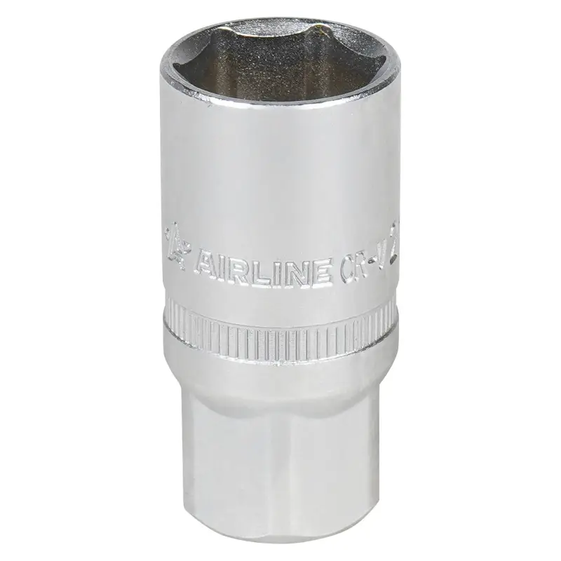 Головка торцевая 1/2"DR шестигранная 21мм свечная, резиновый фиксатор