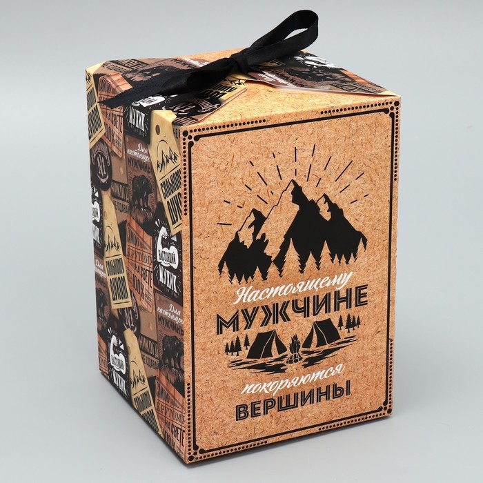 Коробка подарочная складная, упаковка, «Настоящему мужчине», 12 х 18 х 12 см Коробка подарочная складная, упаковка, «Настоящему мужчине», 12 х 18 х 12 см