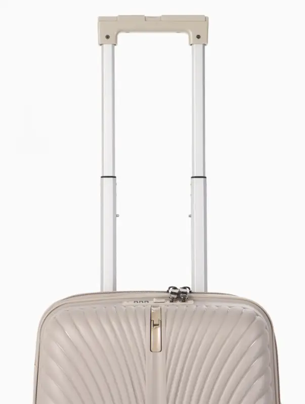 Чемодан на съёмных колёсах, 18", кодовый замок, 33&times;16&times;49 см, бежевый