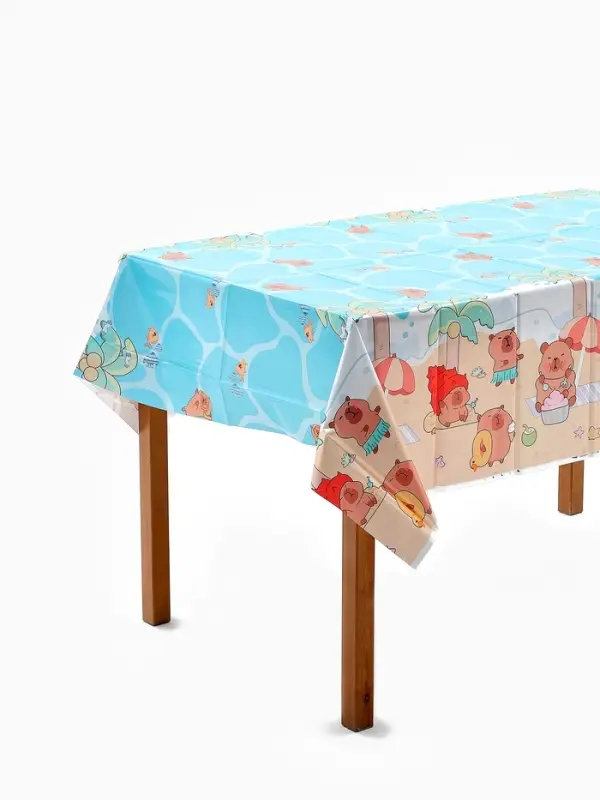 Скатерть одноразовая &laquo;Капибара&raquo;, 137х183 см