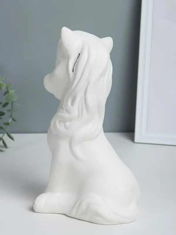 Копилка "Лошадка веселая" высота 27 см гипс, натуральный