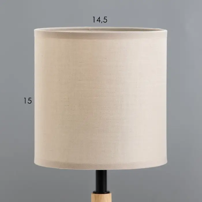 Лампа настольная RISALUX &laquo;Ева&raquo;, Е14, 40 Вт, бежевая, 15&times;15&times;31 см