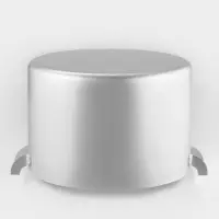 Кастрюля, 20 л, d=35 см, с крышкой, штампованный алюминий, серебристая