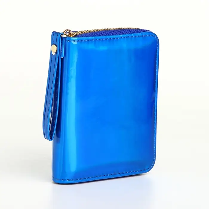 Кошелёк на молнии &laquo;Глянец&raquo;, синий