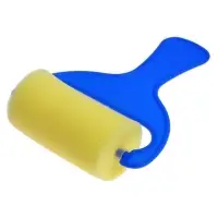 Валик для краски 75 мм, пластиковая ручка, поролон, в пакете Валик для краски 75 мм, пластиковая ручка, поролон, в пакете