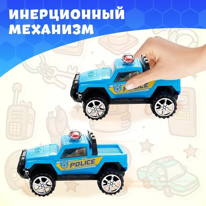 Машина инерционная «Полиция», МИКС Машина инерционная «Полиция», МИКС