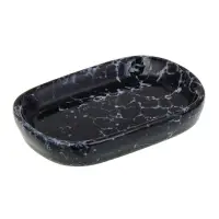 VETTA Мыльница, 13,5x9x2,5 см, керамика, "Космос", мрамор чёрный