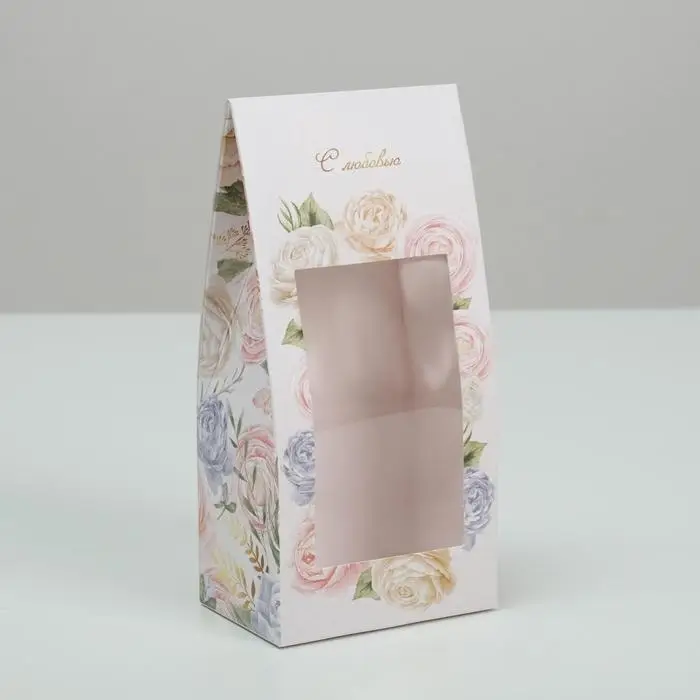 Коробка кондитерская складная, упаковка «С любовью», 9 х 19 х 6 см Коробка кондитерская складная, упаковка «С любовью», 9 х 19 х 6 см